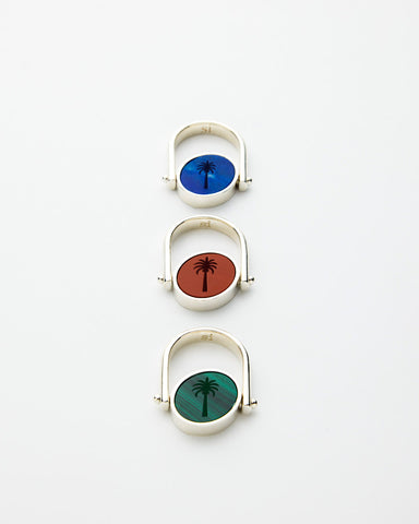 Si-gnet Rings Silver with Palm