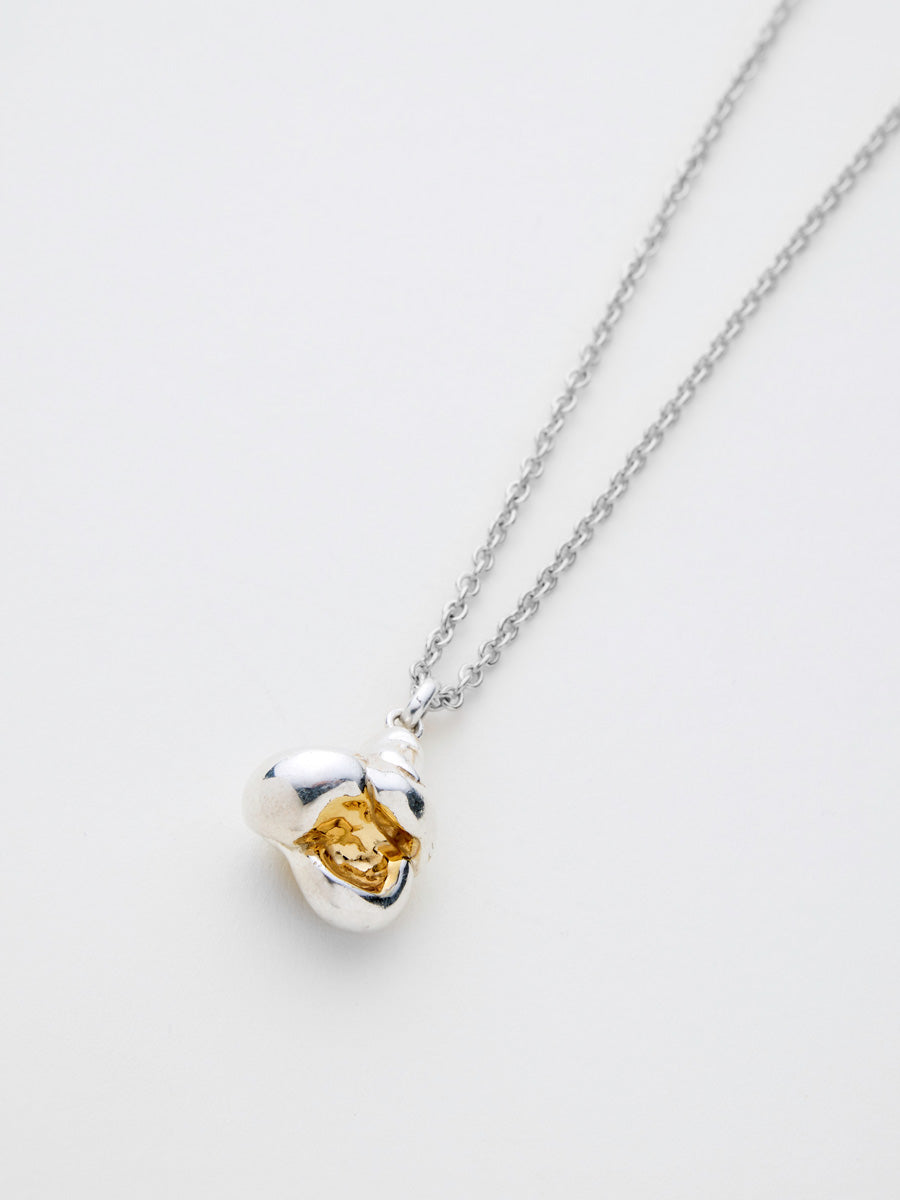 Popcorn Pendant Silver with Chain