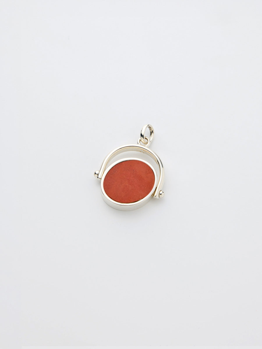 Si-gnet Pendant Silver w. Jasper