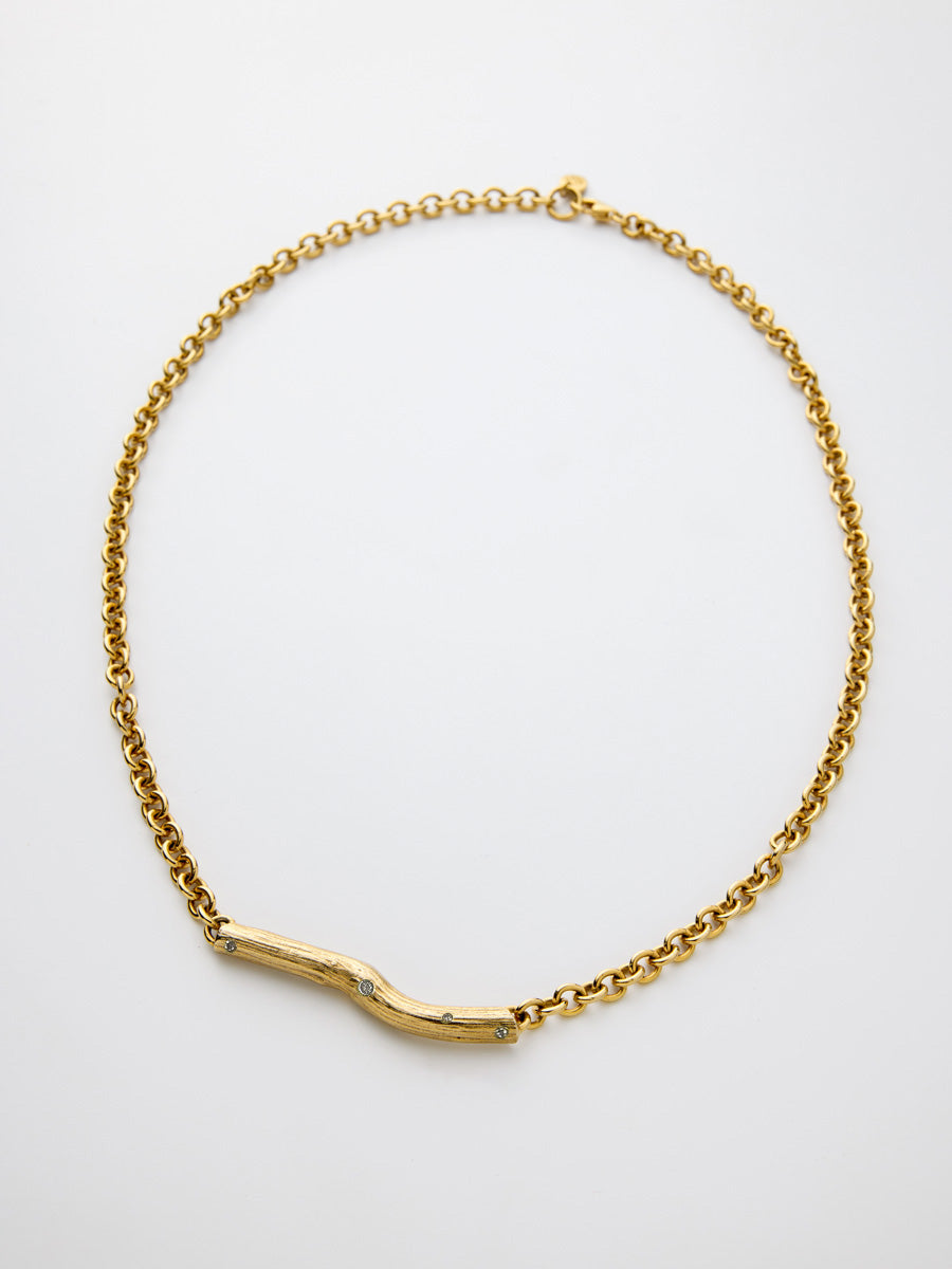 Twig Chain with Diamonds