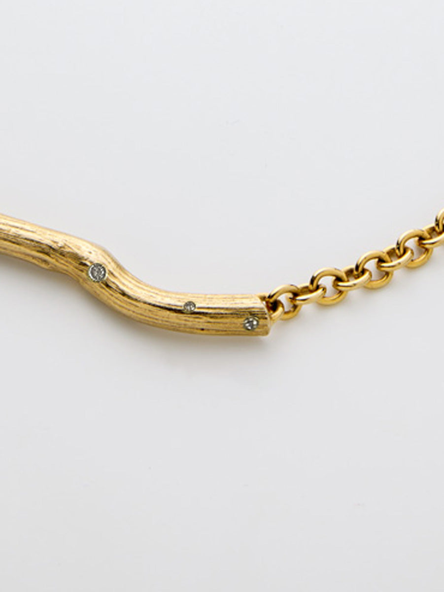 Twig Chain with Diamonds