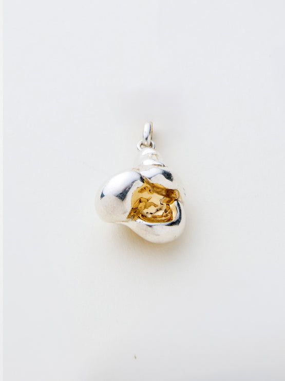 Popcorn Pendant Silver with Chain