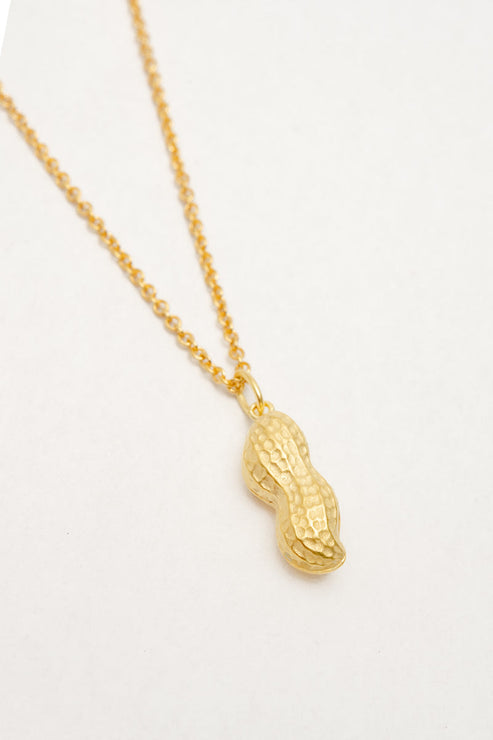 PEANUT PENDANT GOLD WITH CHAIN